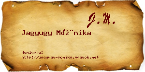 Jagyugy Mónika névjegykártya