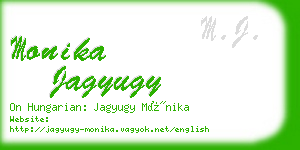 monika jagyugy business card